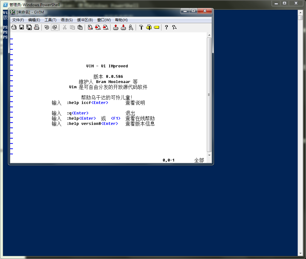 成功使用vim